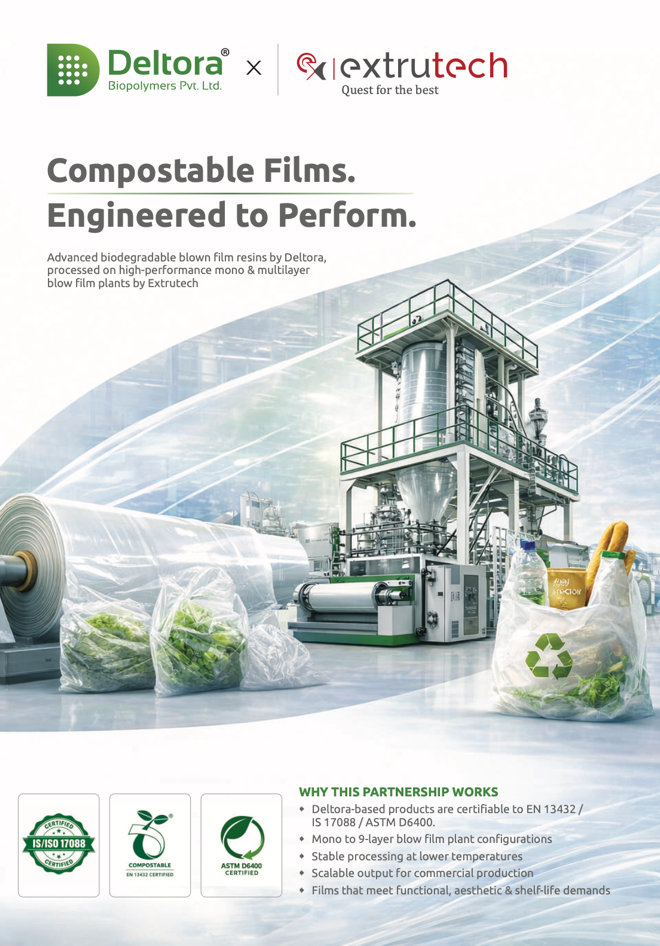 Deltora × Extrutech Compostable Blown Film Solutions